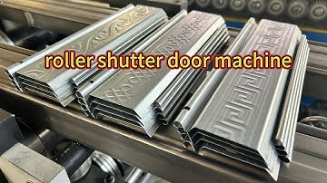 roller shutter door roll forming machine with knot patterns