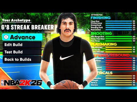 STREAK HUNTING On My 6 8 PLAYGLASS BUILD VS META GUARDS In NBA 2K26 BEST TALL GUARD BUILD