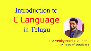 Introduction to C Language in Telugu  Part-1 ||  C Language Tutorials in Telugu