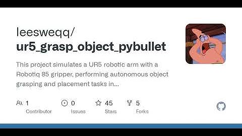 GitHub - leesweqq/ur5_grasp_object_pybullet: This project simulates a UR5 robotic arm with a Robo...