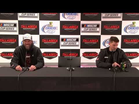 NASCAR postrace press conference: Denny Hamlin & CC Billy Scott on Tyler Reddick&#039s Talladega win