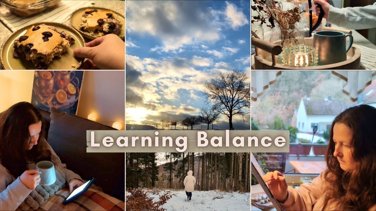 Slow Living January Vlog | Simple Cooking, Baking, Snowy Walk, Evening Reading ❄