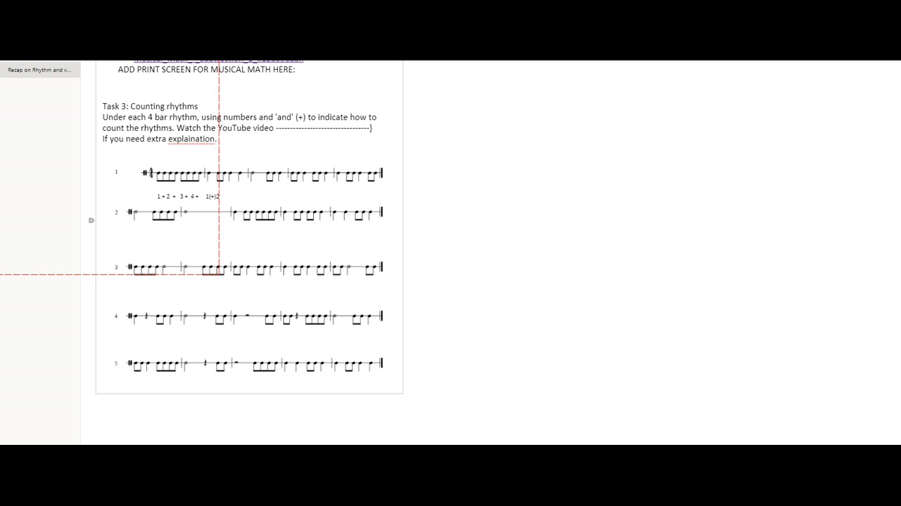 yr 6 counting rhythms explained youtube