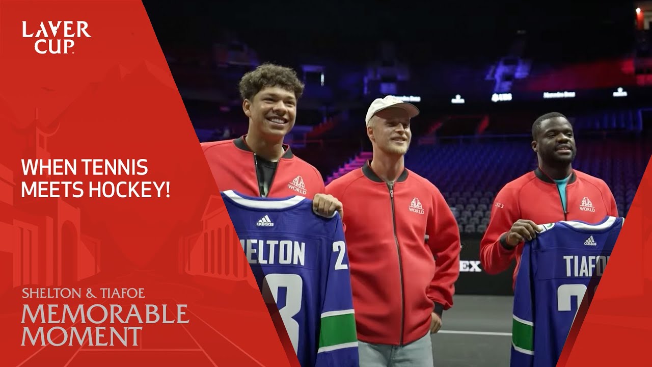 Shelton, Tiafoe and Federer Meet Hockey Star Laver Cup 2023