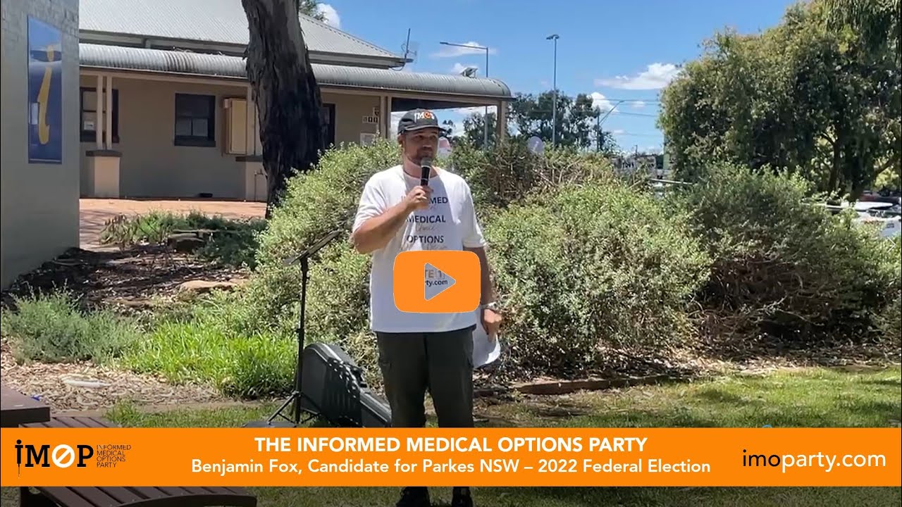 Benjamin Fox - Candidate for Parkes NSW, Federal Election 2022 - Speech 12/12/21