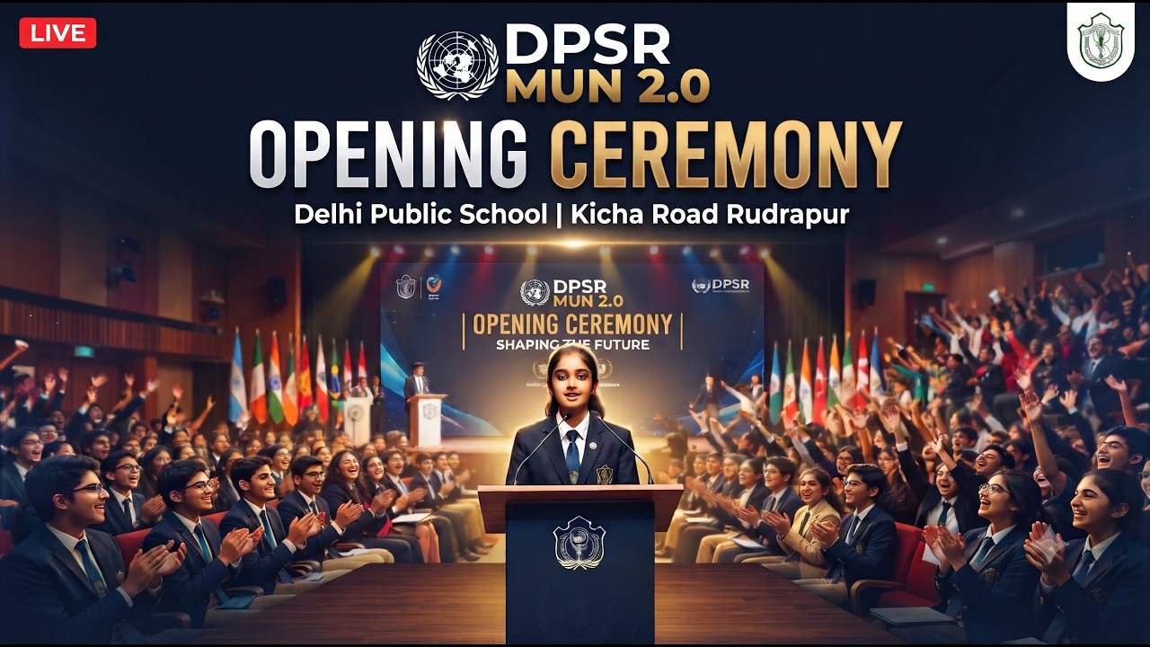 🔴 LIVE ll MUN 2.0 ll DPS Rudrapur ll Opening Ceremony