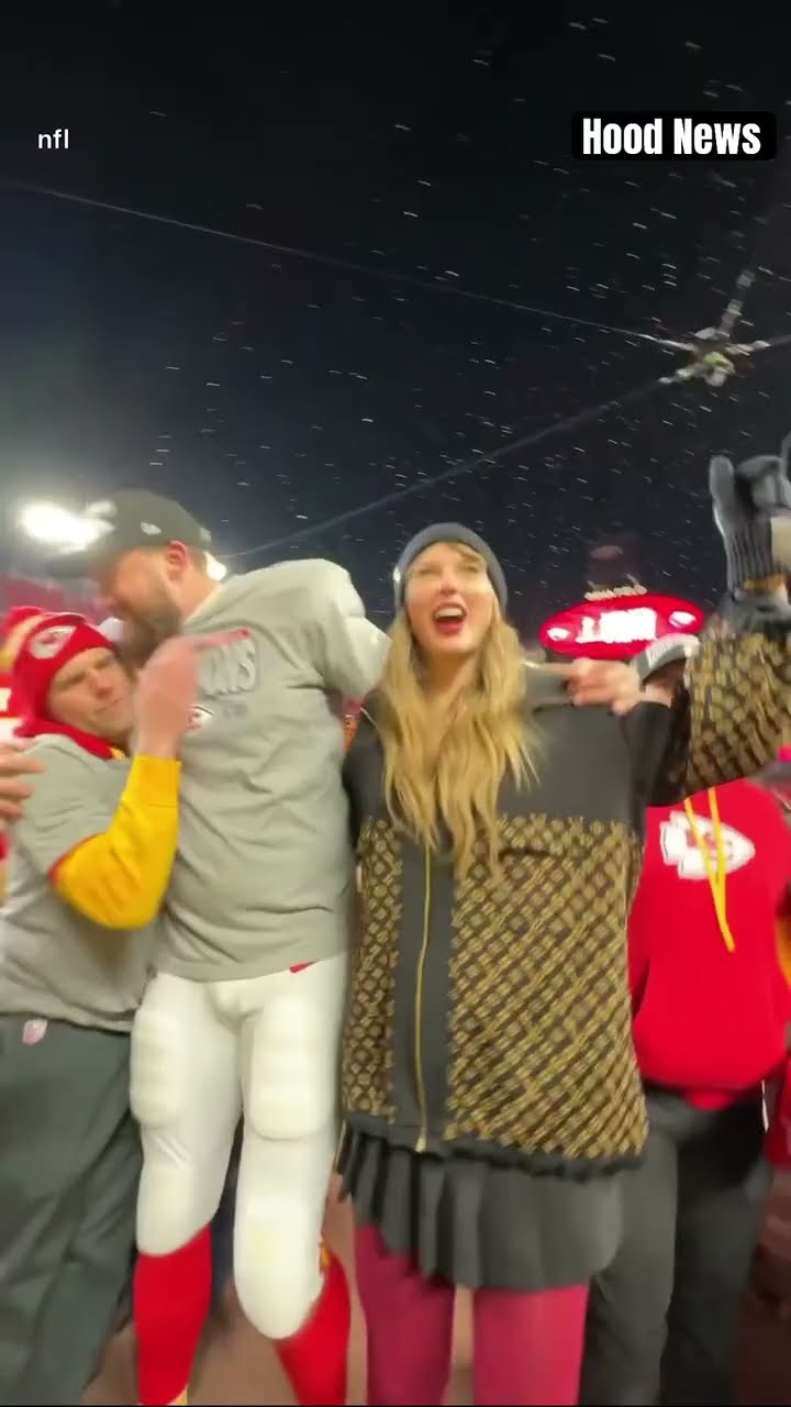 Taking it all in #hoodnews #traviskelce #taylorswift #chiefs #viralvideo #trending #sports #football