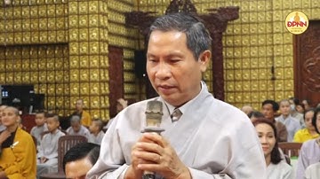 Phật tử Nguyên Tùng phát biểu trong buổi Lễ khánh tuế TT. Thích Nhật Từ, tại Chùa Giác Ngộ