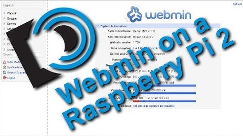 Webmin Browser Based Management on a Raspberry Pi 2