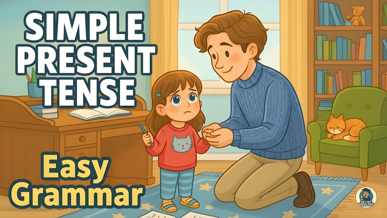 Learn Simple Present Tense | Easy Grammar for Beginners | Daily Routine + WH Questions