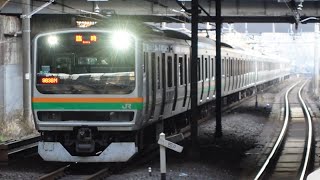 E231系+E233系 臨時列車 新宿行き 原宿駅通過