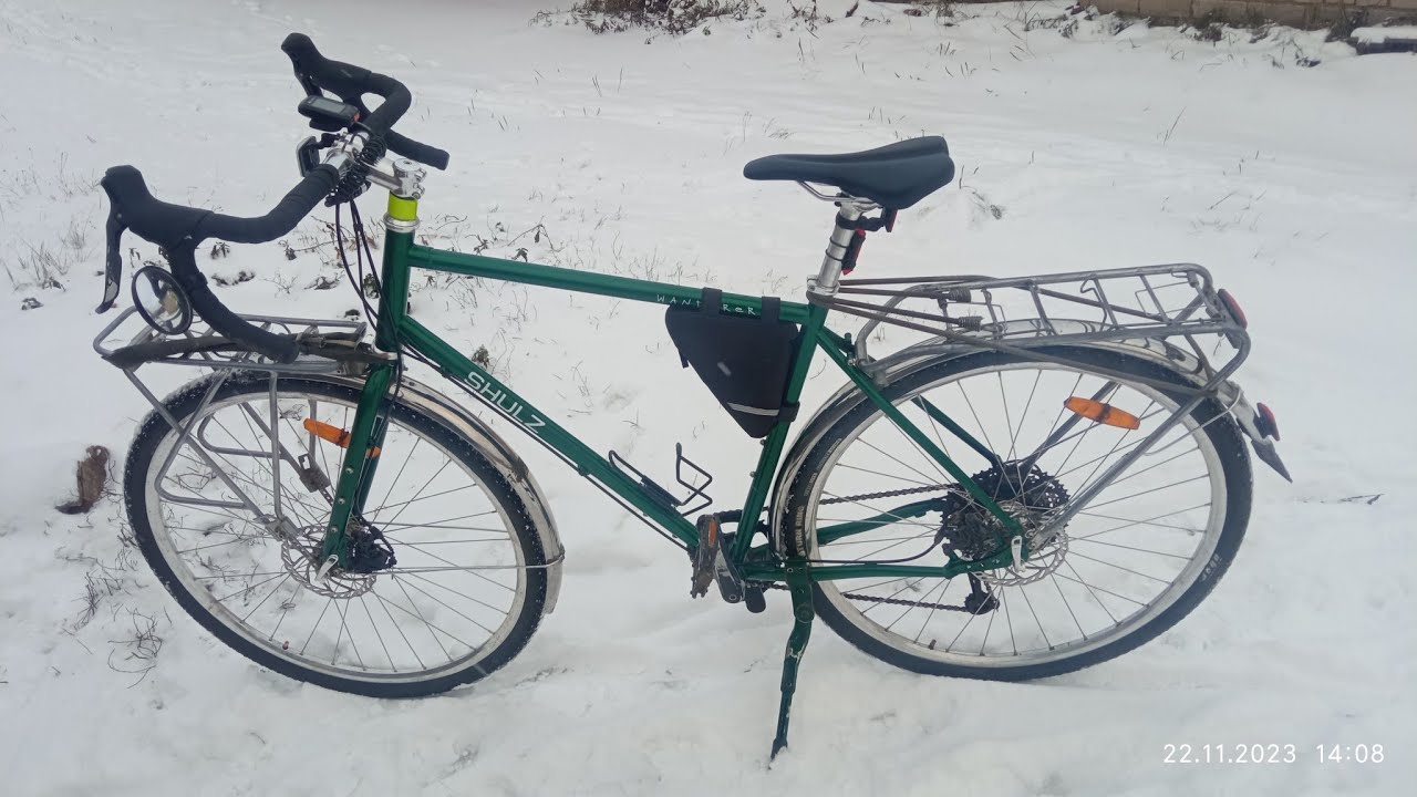 на 1700км SHULZ WANDERER сломался, доехал до зимы. ремонт цепи и замена ...