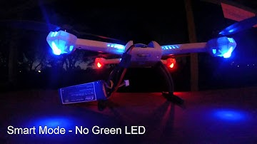 Blade 350 qx startup problems - missing green LED