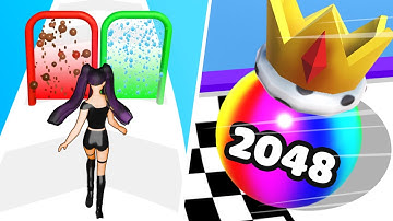 Build A Queen 🆚 Ball Merge 2048🧿🌺New Levels Walkthrough Gameplay GS68