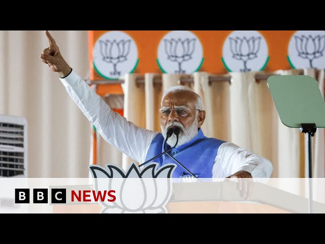 India election: Modi's hopes of landslide election win fade, early trends suggest | BBC News class=