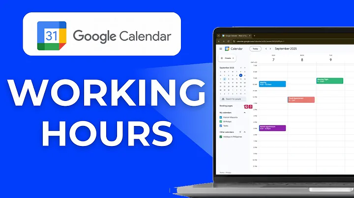 How to set working hours on Google Calendar