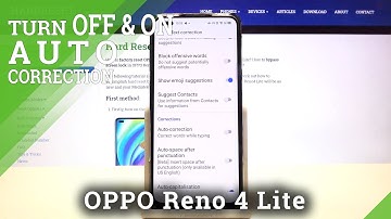 How to Turn On Text Correction in OPPO Reno 4 Lite – Disable Text Correction
