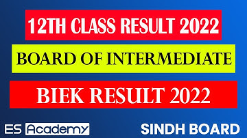 Sindh board intermediate result 2022 - Sindh board 11th & 12th class result 2022 update