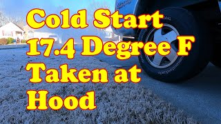 1989 Chevy K1500 Cold Start on 18 degree F Morning