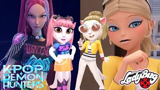 🌈 K-POP DEMON HUNTERS ➕ MIRACULOUS ➕ ANGELA || Mira 🆚 Chloe Makeover || Cosplay!
