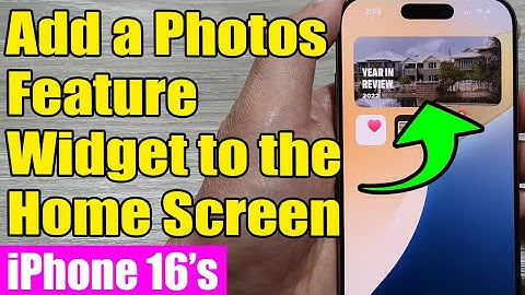 📸 iPhone 16/16 Pro Max: How to Add a Photos Feature Widget to the Home Screen