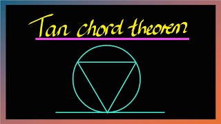 Tan Chord theorem proof simplified