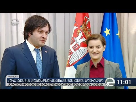 პარლამენტის თავმჯდომარის ვიზიტი სერბეთში დასრულდა
