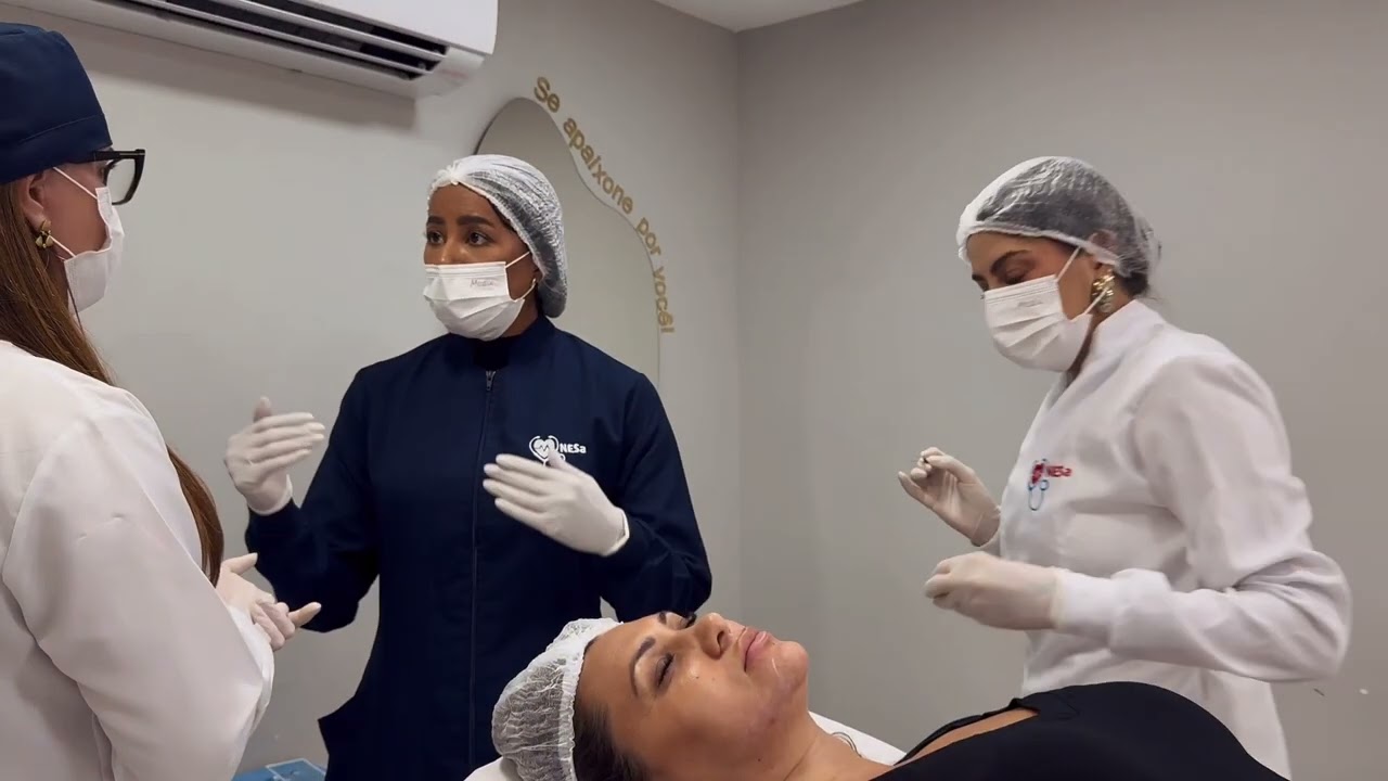 Preenchimento de pré jowls 