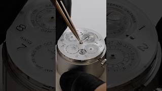IWC watchmaker Thomas Zimmermann at work on the Portugieser Eternal Calendar.