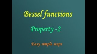 Bessel's function property-2 (PART-2) by easy maths easy tricks