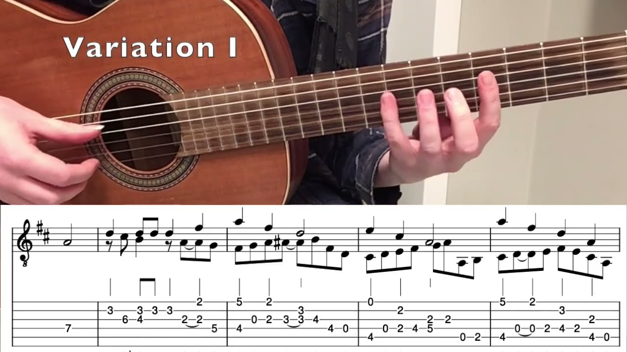 The Wheels on the Bus if Tarrega and Giuliani made made variations on it Guitar TAB & Sheet Music