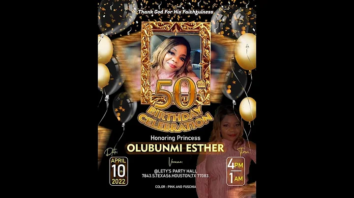 PRINCESS OLUBUNMI ESTHER 50th BIRTHDAY CELEBRATION