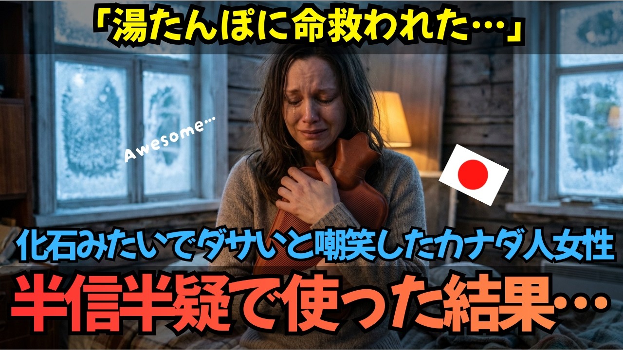 「化石みたいでダサw」湯たんぽを見て嘲笑したカナダの古家で月6万の電気代に悩む女性→半信半疑で使った結果、3年ぶりに朝まで眠れて号泣「これ命救った…」｜海外の反応