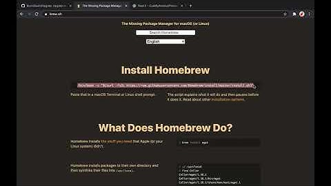What is Homebrew & how to install it - Ep 07
