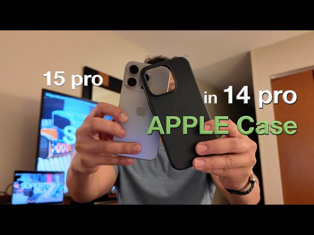 Finally Showing iPhone 15 pro in a 14 Pro case **FROM APPLE**