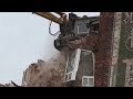 Demolition of ABANDONED Sutherland Press Building, St Thomas Ontario