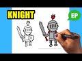 How to draw a knight  easy pictures to draw