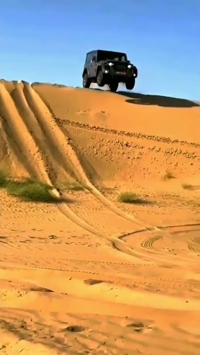 Mahindra Thar desert 🏝️ ♥️ Thar off-road vehicle