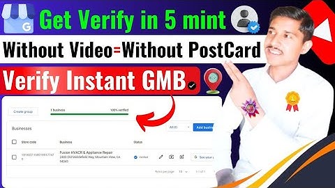 Get verify your business without video - without post card just in 5 minutes || instant GMB