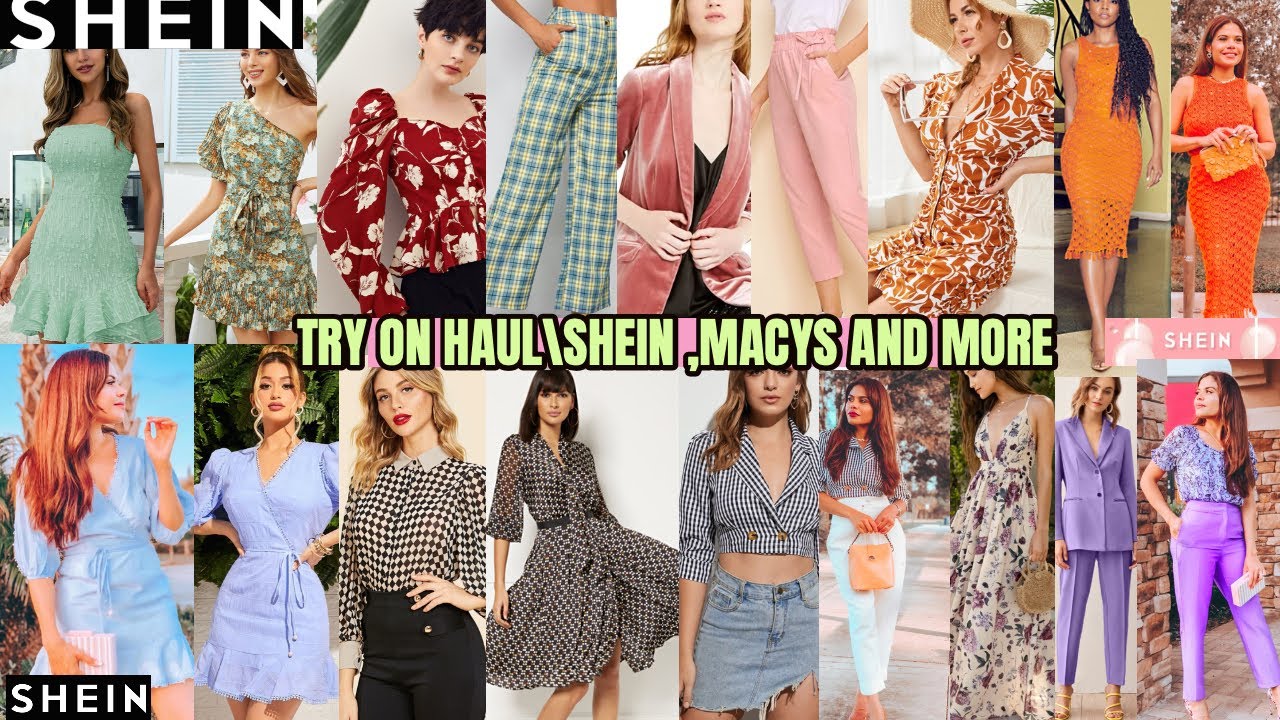 TRY ON HAUL\SHEIN,MACYS AND NEW YORK & COMPANY - YouTube