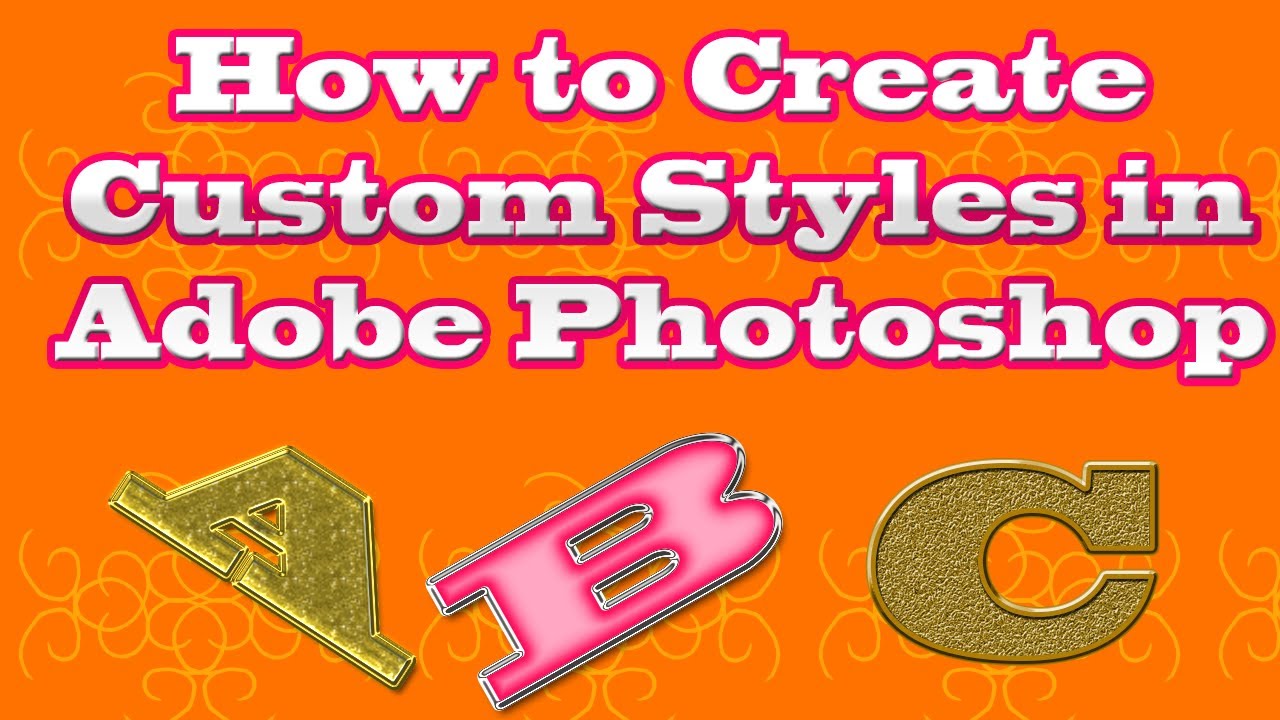 How to Create Custom Style in Adobe Photoshop - YouTube