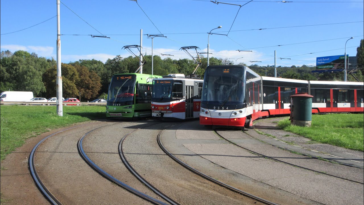 Trams In Prague/Praha, Hloubetín Depot Open Day.