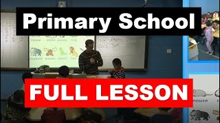 How to Teach Children English in China Full Lesson -  Primary School Grade 1