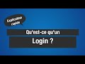 Questce quun login  mon prof dinfo