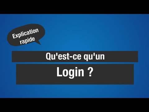 QU'EST-CE QU'UN LOGIN ? Mon Prof d'Info