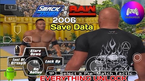 Save Data for WWE SmackDown Vs Raw 2006 PS2 Game for Aether SX2 PS2 Emulator on Android | Gameplay
