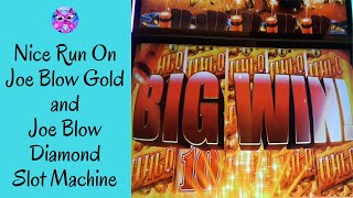Nice Run On Joe Blow Gold and Joe Blow Diamond Slot Machine - Ms.Kitty Slot Channel