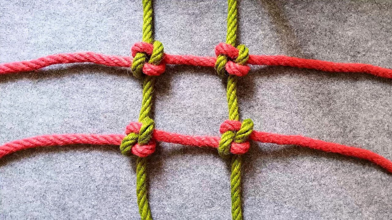 How to make a rope net 