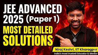 Part #3: JEE Advanced 2025 | Paper 1 Mathematics detailed Video solutions by Niraj Keshri | Acadsu