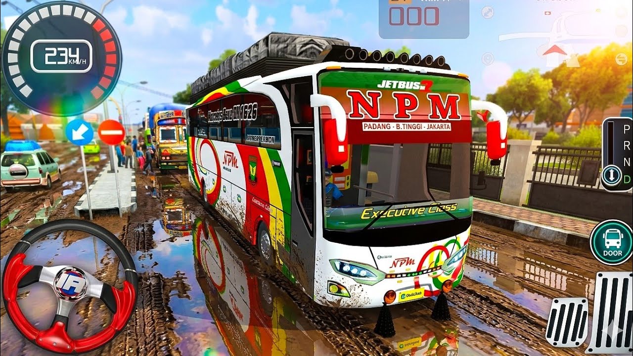 🔴🛣️Bus simulator Indonesia Different Map Mod Full Passenger Load Android Gameplay Video